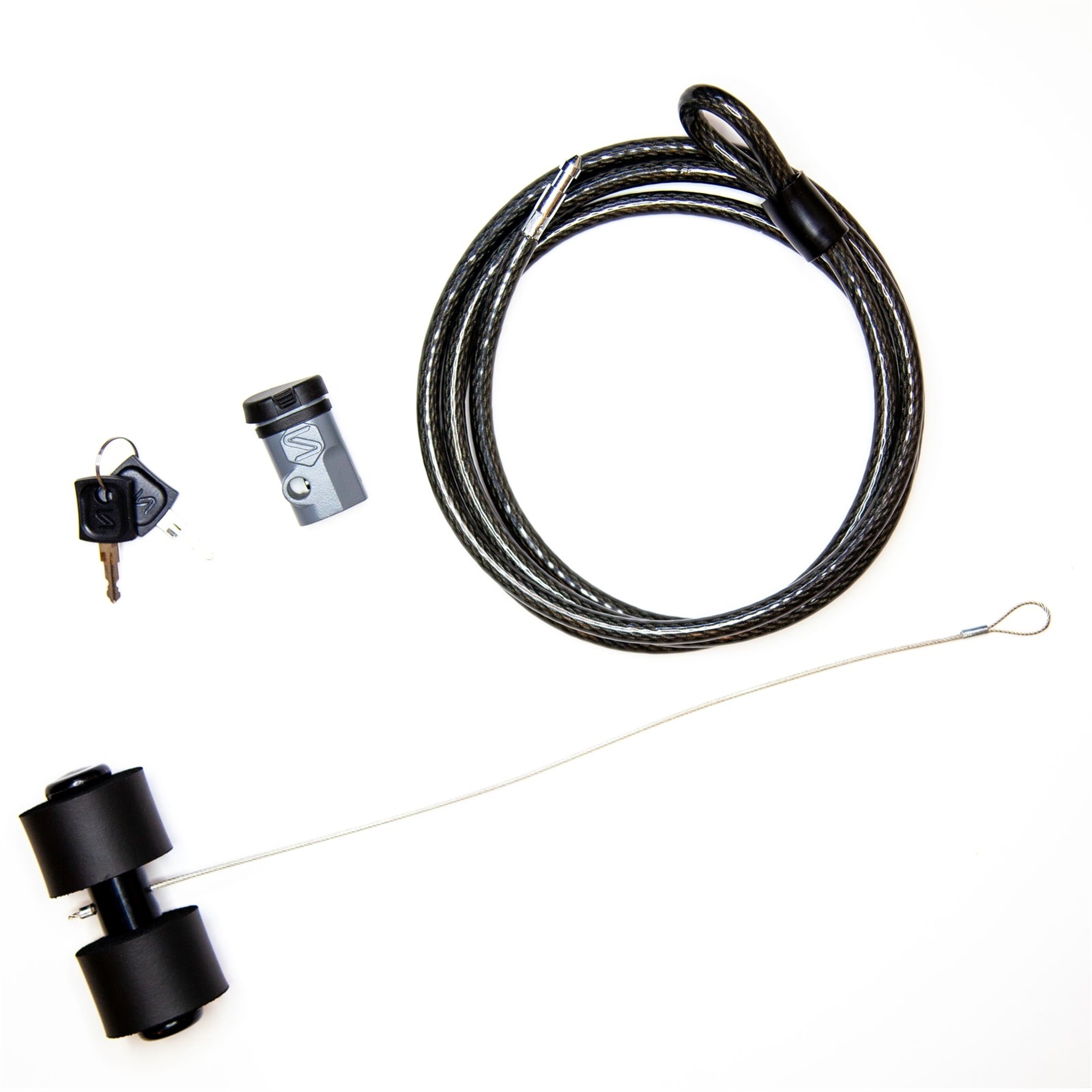 Saris 8 ft Trunk Bike Rack Lock, 1.75 lb, Stainless Steel Cable for Bicycle